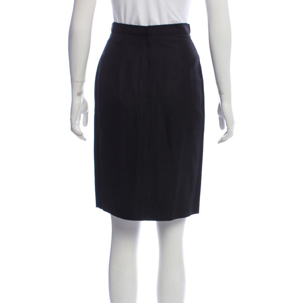 A.P.C. Blak Knee Length Pencil Skirt Sz US 4